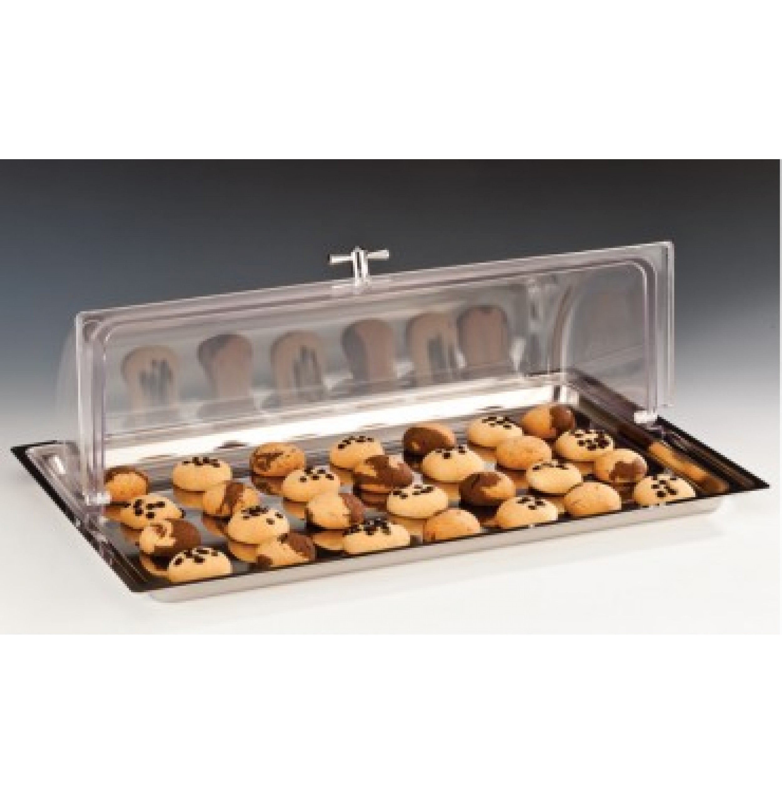POLYCARBONAT ROLLTOP KAPAKLI MUHAFAZA KABI / GN 1/1, 18/10 56 X 36 X H: 18 Cm